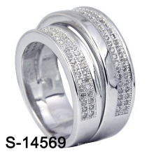 Combinaison 925 Sterling Silver Zirconia Ring (S-14569. JPG)